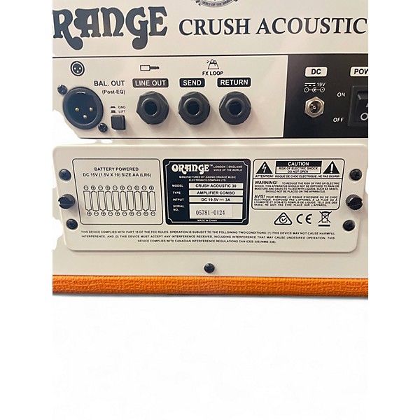 Used Orange Amplifiers CRUSH ACOUSTIC 30 Acoustic Guitar Combo Amp