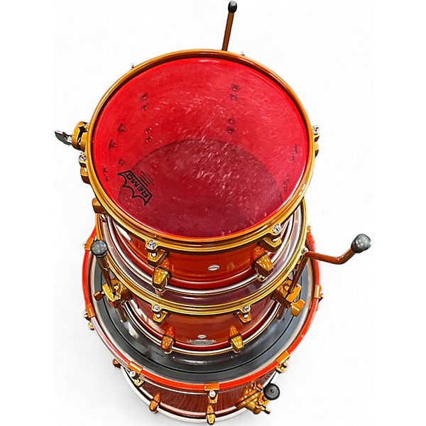 Used ddrum 3 Piece 3 pc orange Drum Kit