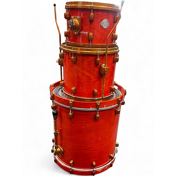 Used ddrum 3 Piece 3 pc orange Drum Kit
