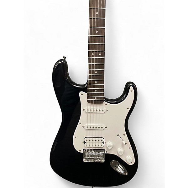 Used 2023 Squier Bullet Stratocaster HT HSS Black Solid Body Electric Guitar