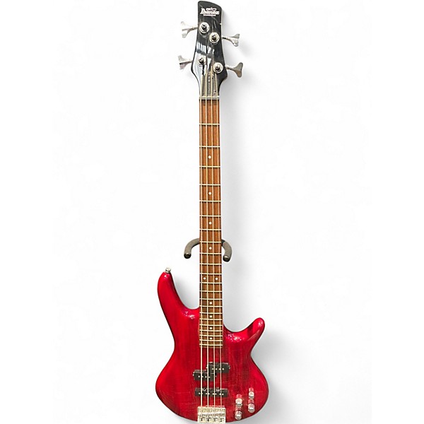 Used Ibanez GSR200 TRANSPARENT RED Electric Bass Guitar