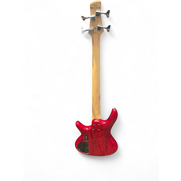 Used Ibanez GSR200 TRANSPARENT RED Electric Bass Guitar
