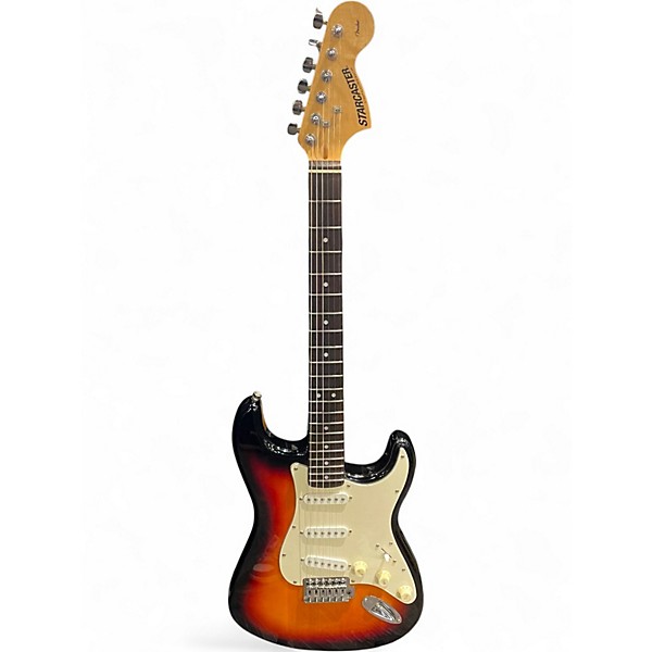 Used Starcaster by Fender Stratocaster Sunburst Solid Body Electric Guitar