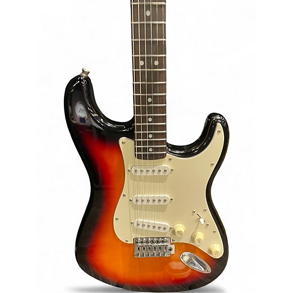 Used Starcaster by Fender Stratocaster Sunburst Solid Body Electric Guitar