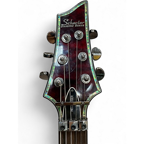 Used Schecter Guitar Research Hellraiser C1 Floyd Rose Black Cherry Solid Body Electric Guitar
