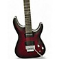 Used Schecter Guitar Research C1 Floyd Rose Platinum Satin Crimson Red Burst Solid Body Electric Guitar