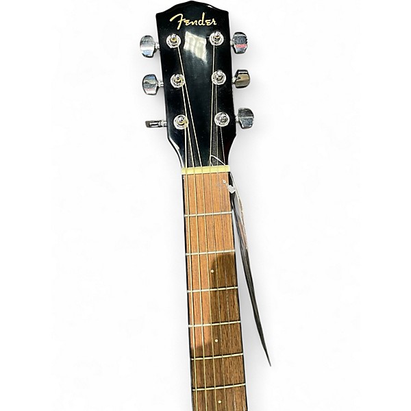 Used Fender CD60SCE Black Acoustic Guitar