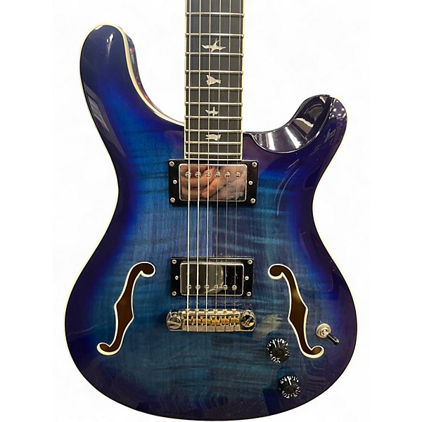 Used PRS SE Hollowbody Peacock Blue Hollow Body Electric Guitar