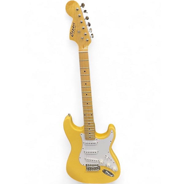 Used Cozart DOUBLE-CUT Yellow Solid Body Electric Guitar