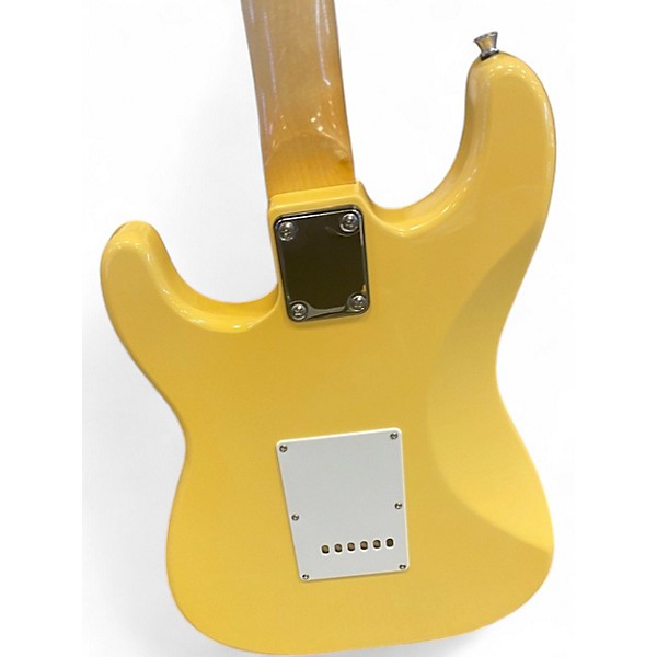 Used Cozart DOUBLE-CUT Yellow Solid Body Electric Guitar