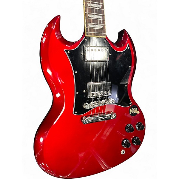 Used Epiphone SG Trad Pro Sparkling Red Solid Body Electric Guitar