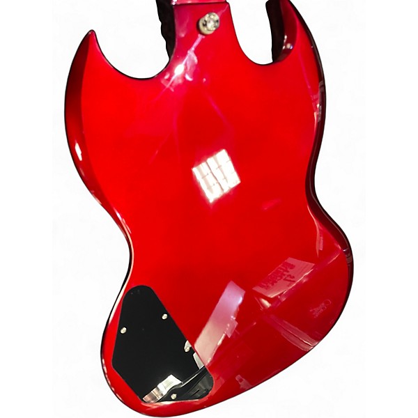 Used Epiphone SG Trad Pro Sparkling Red Solid Body Electric Guitar