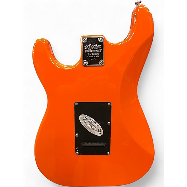 Used 2022 Schecter Guitar Research Nick Johnson SSS Atomic Orange Solid Body Electric Guitar