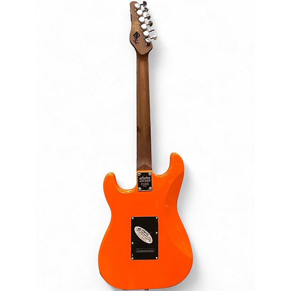 Used 2022 Schecter Guitar Research Nick Johnson SSS Atomic Orange Solid Body Electric Guitar