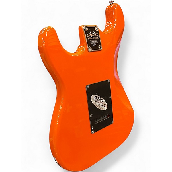 Used 2022 Schecter Guitar Research Nick Johnson SSS Atomic Orange Solid Body Electric Guitar