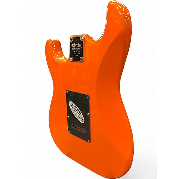 Used 2022 Schecter Guitar Research Nick Johnson SSS Atomic Orange Solid Body Electric Guitar