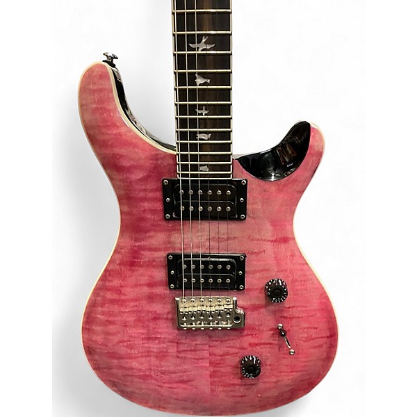 Used PRS SE Custom 24 Quilted Carved Top Violet Solid Body Electric Guitar