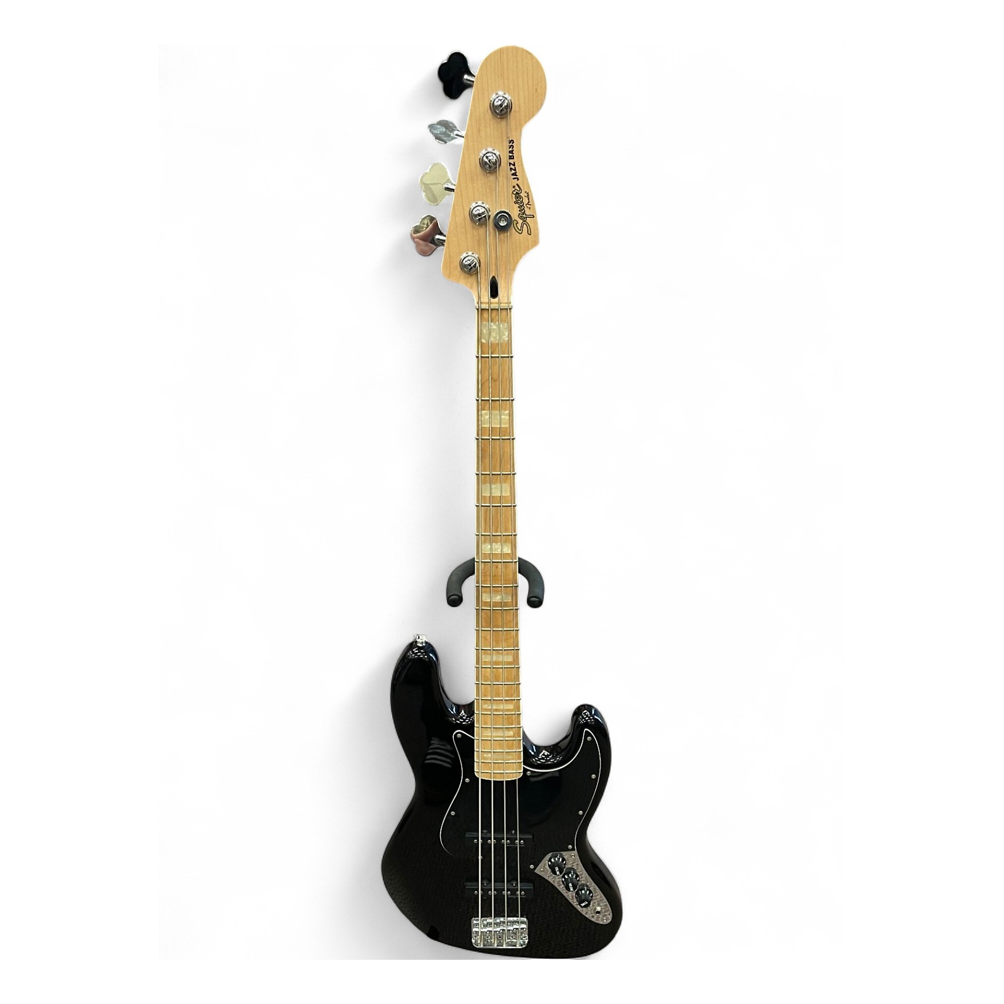 Used Squier JAZZBASS Black Electric Bass Guitar Black | Guitar Center