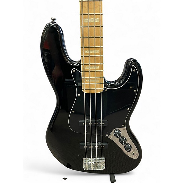 Used Squier JAZZBASS Black Electric Bass Guitar