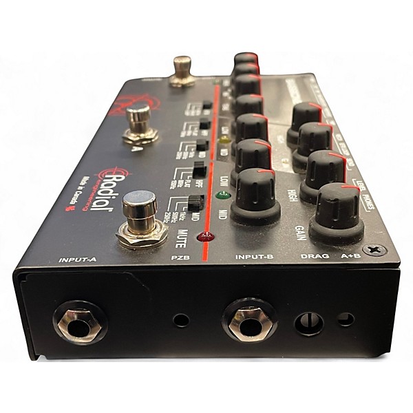 Used Radial Engineering Bassbone OD Bass Pre DI Bass Effect Pedal