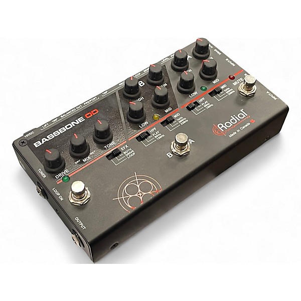 Used Radial Engineering Bassbone OD Bass Pre DI Bass Effect Pedal