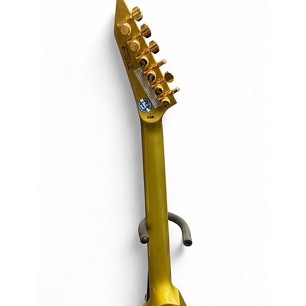 Used ESP LTD KH-V Kirk Hammett Gold Solid Body Electric Guitar