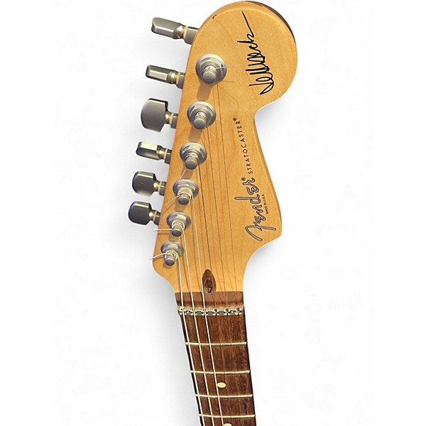 Used Fender Artist Series Jeff Beck Stratocaster Surf Green Solid Body Electric Guitar