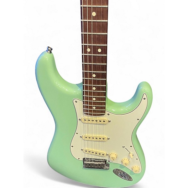 Used Fender Artist Series Jeff Beck Stratocaster Surf Green Solid Body Electric Guitar