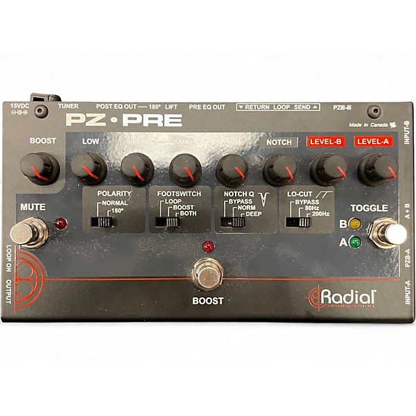 Used Radial Engineering Tonebone PZ-Pre Guitar Preamp