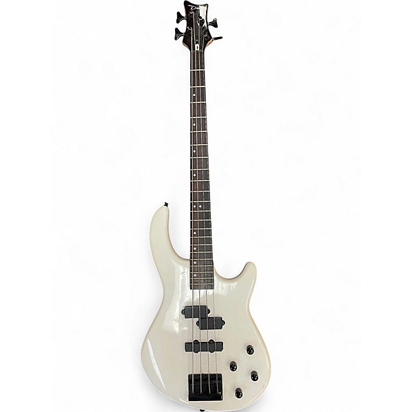 Used Dean E10APJ White Electric Bass Guitar