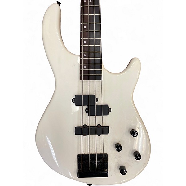 Used Dean E10APJ White Electric Bass Guitar