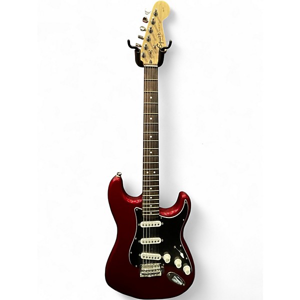 Used Squier Affinity Stratocaster Candy Apple Red Solid Body Electric Guitar
