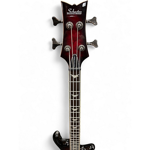 Used Schecter Guitar Research Stiletto Extreme 4 String 2 Color Sunburst Electric Bass Guitar