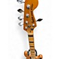 Used Squier Deluxe Jazz Bass Active V 5 String Natural Electric Bass Guitar