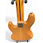 Used Squier Deluxe Jazz Bass Active V 5 String Natural Electric Bass Guitar