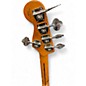 Used Squier Deluxe Jazz Bass Active V 5 String Natural Electric Bass Guitar