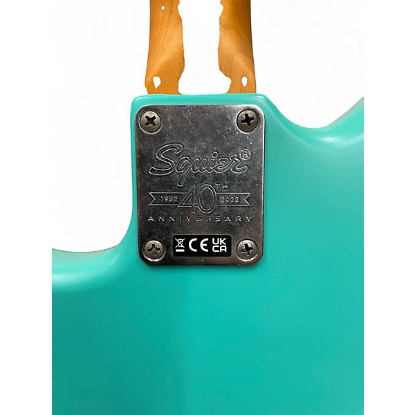 Used Squier 40TH ANNIVERSARY JAZZMASTER SATIN SEAFOAM GREEN Solid Body Electric Guitar
