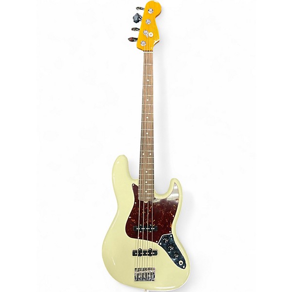 Used Fender American Professional Jazz Bass Olympic White Electric Bass Guitar