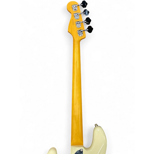 Used Fender American Professional Jazz Bass Olympic White Electric Bass Guitar