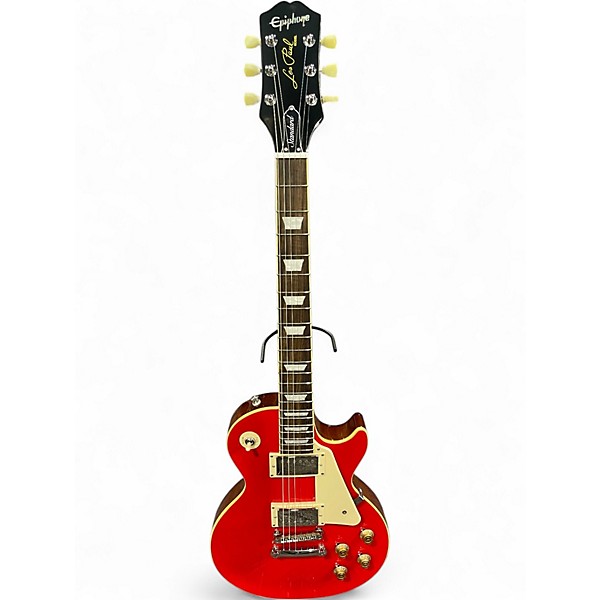 Used 2025 Epiphone Les Paul Standard Electric Guitar Cardinal Red Solid Body Electric Guitar