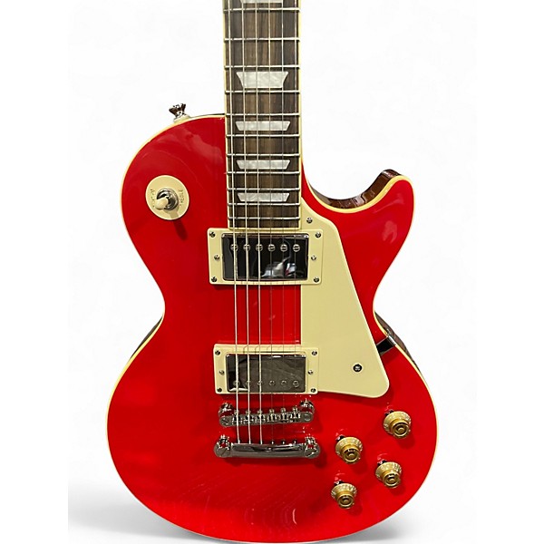 Used 2025 Epiphone Les Paul Standard Electric Guitar Cardinal Red Solid Body Electric Guitar