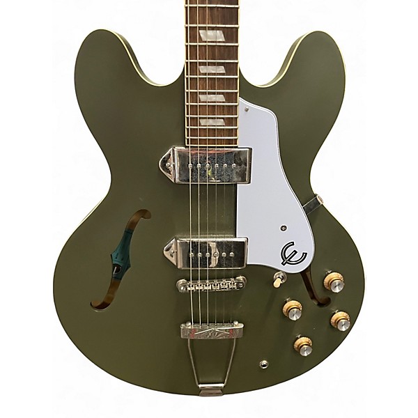 Used Epiphone CASINO WORN OLIVE GREEN Hollow Body Electric Guitar