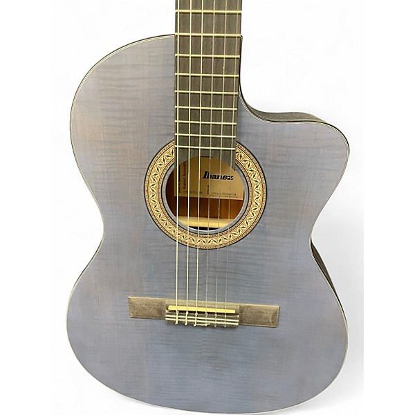 Used Ibanez GA5FMTCE-OB open pore blueberry Classical Acoustic Electric Guitar