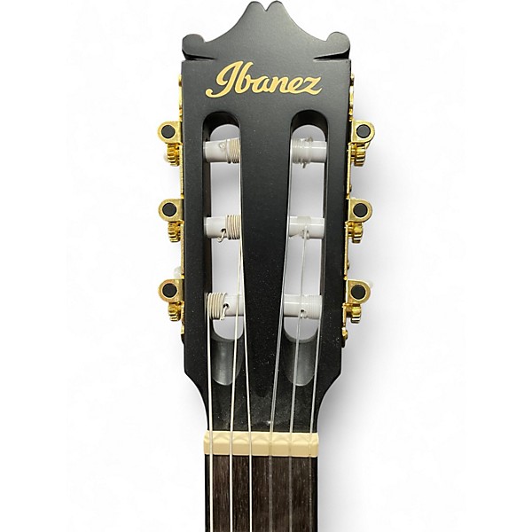 Used Ibanez GA5MHTCE-WK black Classical Acoustic Electric Guitar