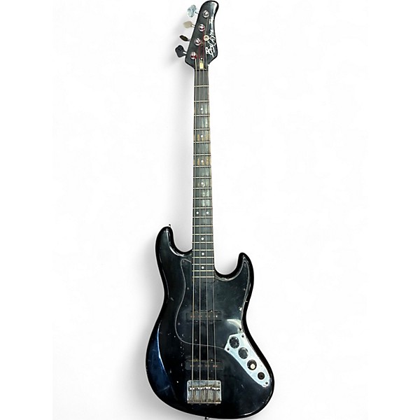 Used Biscayne Four Miami Series Black Electric Bass Guitar