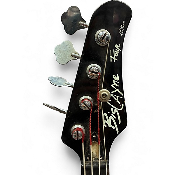 Used Biscayne Four Miami Series Black Electric Bass Guitar