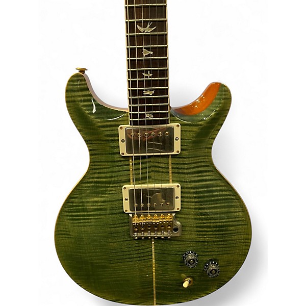 Used PRS Santana Retro 10-Top TRAMPAS GREEN Solid Body Electric Guitar