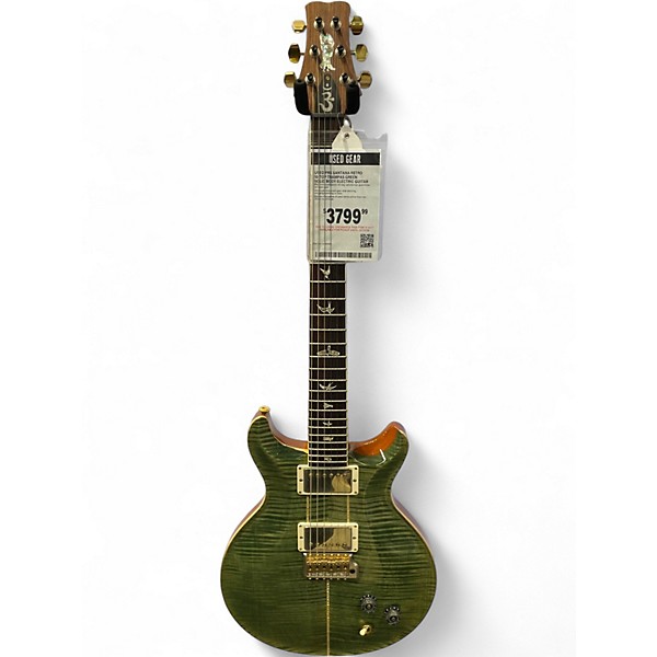 Used PRS Santana Retro 10-Top TRAMPAS GREEN Solid Body Electric Guitar