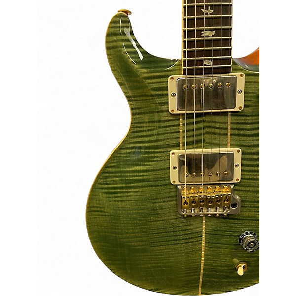 Used PRS Santana Retro 10-Top TRAMPAS GREEN Solid Body Electric Guitar
