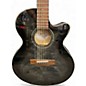 Used Mitchell MX430QAB Midnight Black Edge Burst Acoustic Electric Guitar